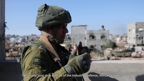 Thumbnail for IDF commanding officer explains how Hamas builds weapon factories