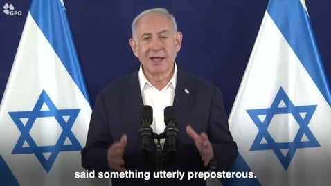 Thumbnail for Prime Minister Benjamin Netanyahu: “Today, the Palestinian Authority in Ramallah said something utterly preposterous. &quot;