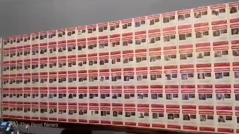 Thumbnail for Pennsylvania Senator John Fetterman displays photos of all Hamas kidnap victims in his office.