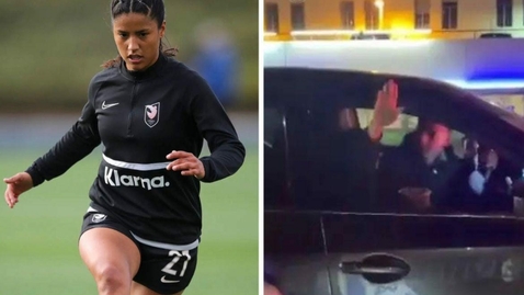 Thumbnail for Woman who made a Nazi salute 
