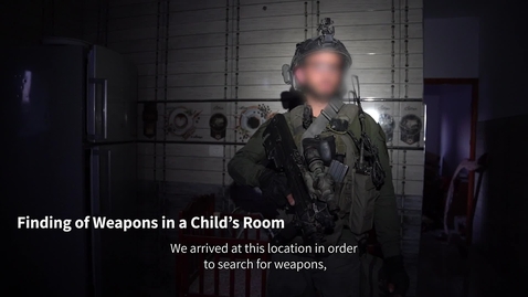 Thumbnail for IDF found weapons in a child’s room