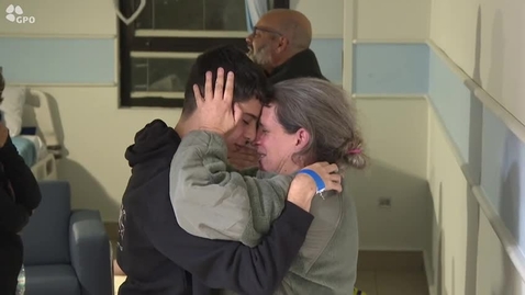 Thumbnail for The reunion of the Avigdori family last night at Sheba Hospital.