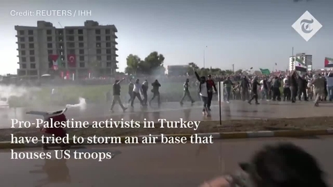 Thumbnail for Pro-Palestine crowds try to storm air base housing US troops in Turkey.mp4