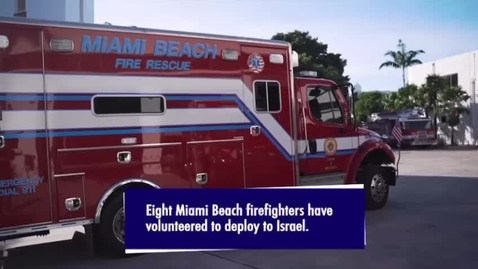Thumbnail for Eight firefighters from the United States help fill in for Israeli firefighters who have been called up to serve in the IDF