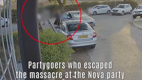 Thumbnail for Security footage of Hamas executing civilians in Kibbutz Alumim