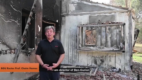 Thumbnail for Professor Chaim Hames of Ben Gurion University at Kibbutz Be'eri after the October 7 massacre